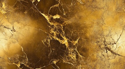 Wall Mural - Gold marble texture featuring prominent contrasting veins ideal for use as a backdrop or background