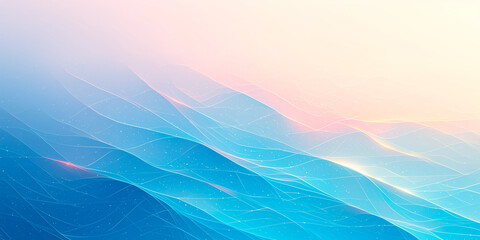 Wall Mural - Cyberpunk Technical background abstraction UI UX modern trendy design. Place for text. Lines and dots. Template poster invitation banner email header. 3D Digital art. Horizontal. Generative Ai content