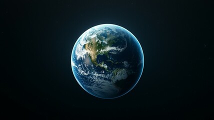 Wall Mural - a close up of the earth in space