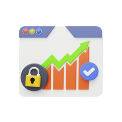 Poster - 3D Fixed Income Securities. 3D Icon
