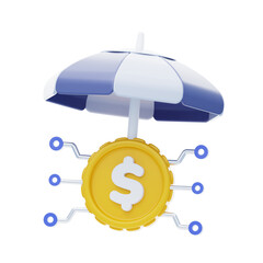 Poster - 3D Insights into Hedge Fund Investments. 3D Icon