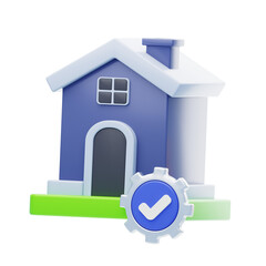 Poster - 3D Simplify Complex Transactions through Asset Servicing. 3D Icon
