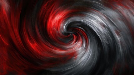 Poster - A dynamic swirl of red and black colors, creating a captivating vortex that evokes movement and energy.