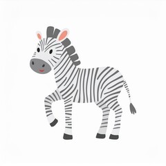 Sticker - zebra illustration isolated on white