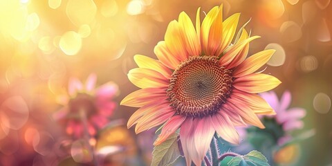 Poster - Soft focus effect photo of a decorative sunflower