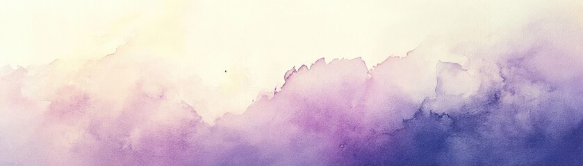 Poster - A beautiful watercolor blend of soft purple and beige hues, perfect for backgrounds or artistic projects.
