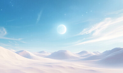 Wall Mural - moon landscape background-generative ai