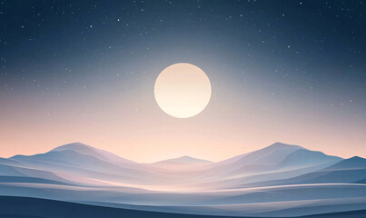 Wall Mural - moon landscape background-generative ai
