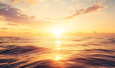 Wall Mural - sunset over the sea-generative ai