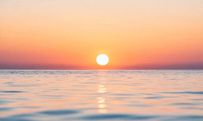 Wall Mural - sunset over sea-generative ai
