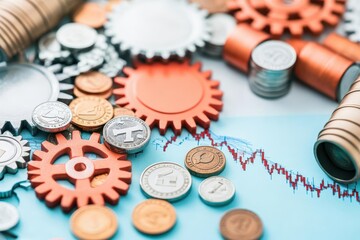 Poster - A powerful image of the global economy as a complex clockwork