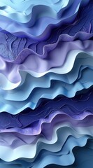 Wall Mural - Abstract Blue and Purple Wavy Background