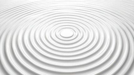 Sticker - Abstract White Concentric Circles Pattern Background