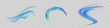 © kume111000 - Fresh aroma blue waves set. Cold circular air flow. Blue wind air flow effect, cold fresh wave isolated vector illustration.