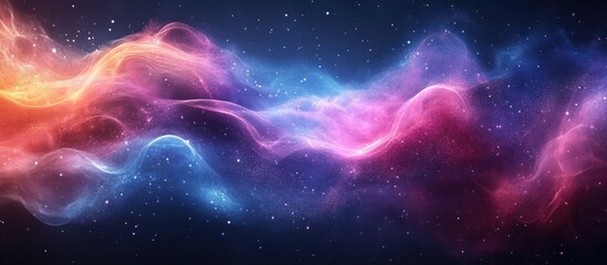 Poster - Cosmic Nebula with Twinkling Stars