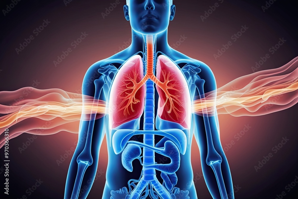 Copd Human Comprehensive Illustration of Human Respiratory System COPD Impact on ...