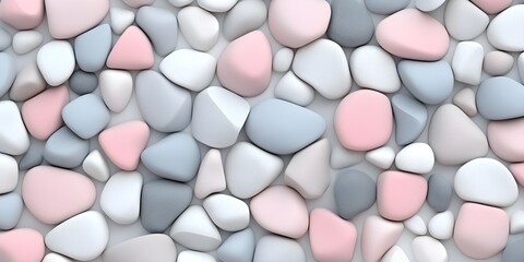 Wall Mural - Pastel Colored Stones Background