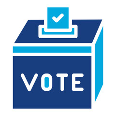 Poster - Ballot Box icon vector image. Can be used for Politics.