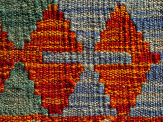 detail of a wool carpet