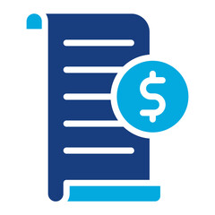 Sticker - Payment Invoice icon vector image. Can be used for Freelancer.