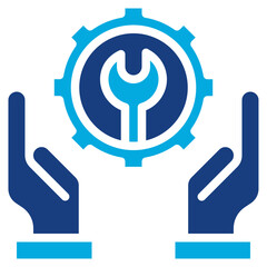 Sticker - Maintenance icon vector image. Can be used for Manufacturing and Distribution.