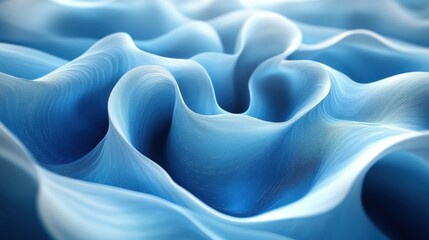 Canvas Print - Abstract Blue Waves