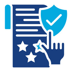 Poster - Regulatory Compliance icon vector image. Can be used for Business Risks.