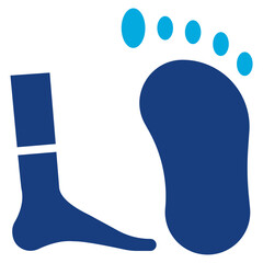 Canvas Print - Feet icon vector image. Can be used for Sun Protection.