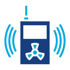 Sticker - Radiation Sensor icon vector image. Can be used for Sensors.