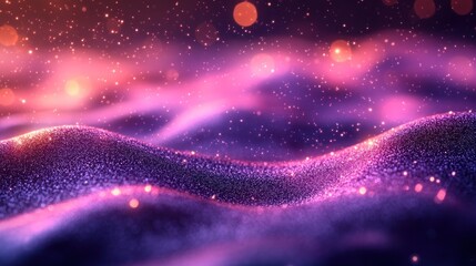 Canvas Print - Sparkling Purple Galaxy