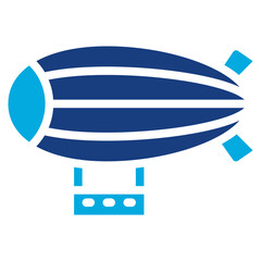 Sticker - Airship icon vector image. Can be used for Airplane.