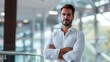 © Christopher - Business Man in Business Theme, Portrait Shot in Plain Office Background