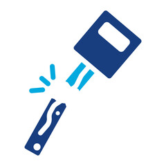 Canvas Print - Broken key icon vector image. Can be used for Locksmith.