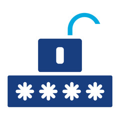 Canvas Print - Password icon vector image. Can be used for Information Security.