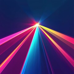 Wall Mural - abstract colorful rays