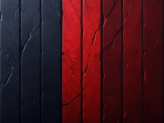 Canvas Print - A striking abstract background featuring black and red textured panels, perfect for modern design and creative projects.