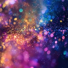 Canvas Print - Colorful bokeh lights