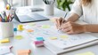 © Preecha - Business plan brainstorming with sticky notes and sketches, creative strategy session