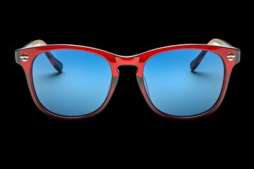 sunglasses isolated on black background