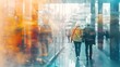 © Christopher - Couple Attends Retirement Planning Seminar, Finance Theme, Double Exposure, Seminar
