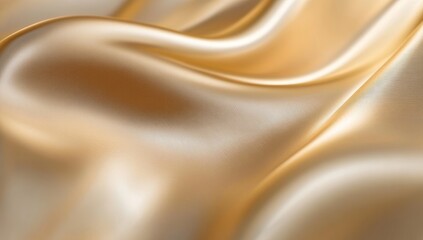 Smooth golden fabric background with soft folds.