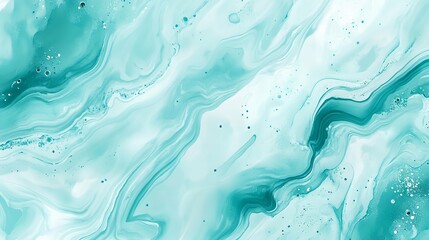 Abstract watercolor paint background illustration - Teal color blue and green with liquid fluid marbled paper texture banner texture, Generative AI