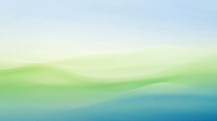 Aufkleber - A gradient background blending from cobalt blue to soft green, creating a gentle and calming visual flow.