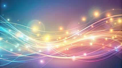 Wall Mural - Abstract background with light pastel strokes and luminous lines for design projects