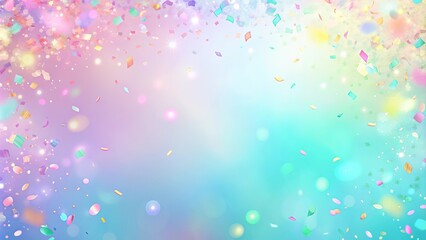Wall Mural - soft pastel hues with gradients and confetti textures in a whimsical wallpaper background