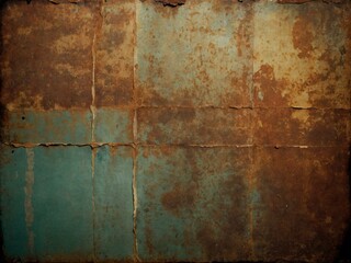 Poster - Rusty paper with vintage grain and worn texture.