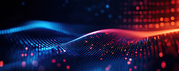 Aufkleber - Digital background for tech, AI, data, audio, graphics, and more