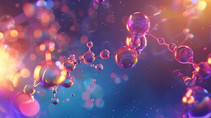 Poster - A colorful image of many small spheres