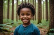 © ThomasLENNE - black child  in forest