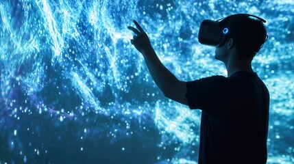 Poster - interactive display of brain waves in a virtual reality environment